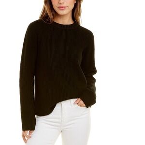 Vince Shaker Rib Cashmere Fisherman Pullover sweater Crew neck Size Small